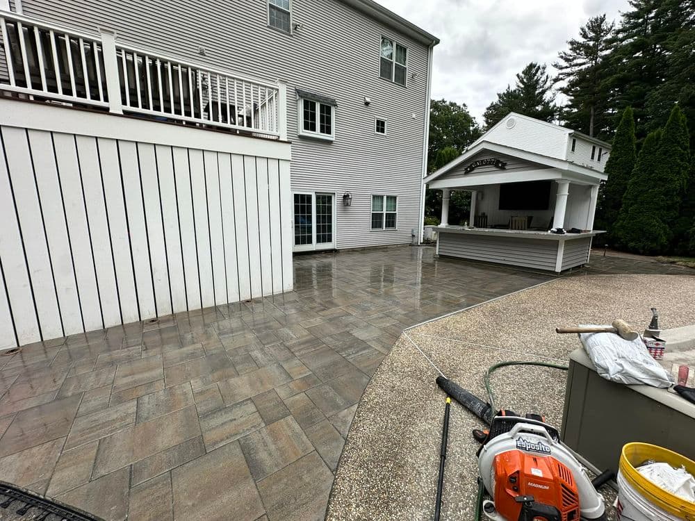 Project Elegant Paver Patio Installation in Massachusetts image